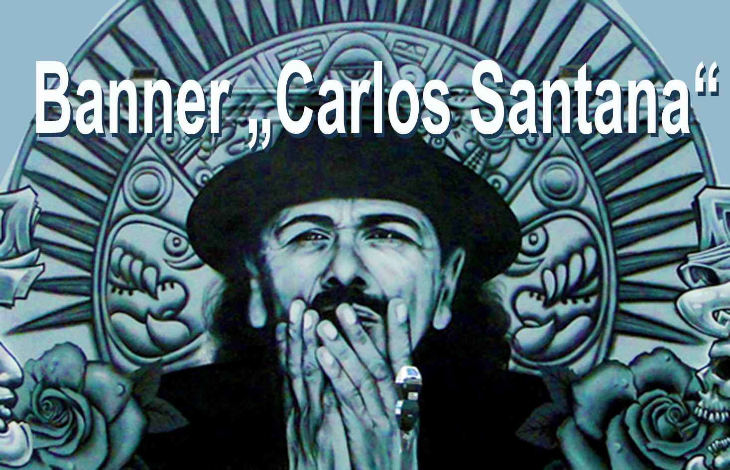 Banner "Carlos Santana Streetart" 3 x6m